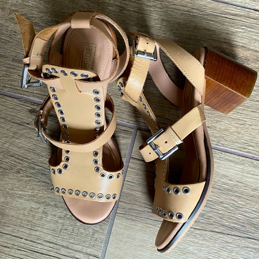 Top Shop Sandals with silver rivets